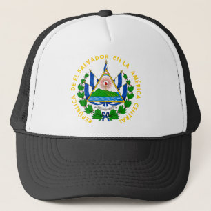 el salvador emblem trucker hat