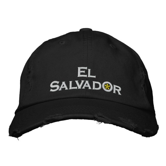 El Salvador Embroidered Hat (Front)