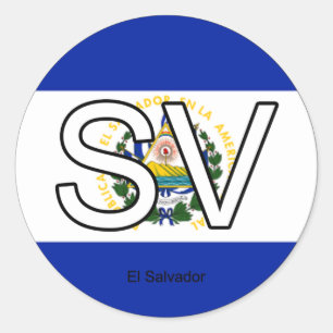 El Salvador Euro Sticker