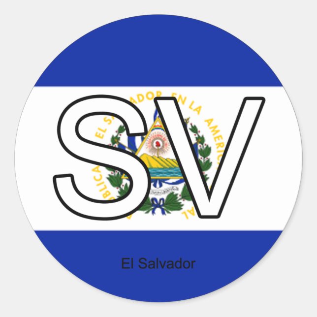El Salvador Euro Sticker (Front)