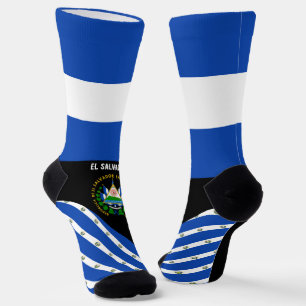 El Salvador, fashion, El Salvador flag, patriotic Socks