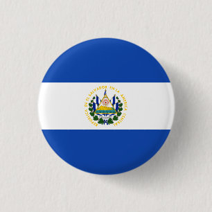 El Salvador Flag 3 Cm Round Badge