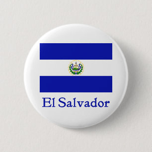 El Salvador Flag 6 Cm Round Badge