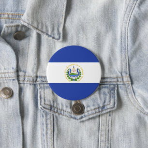 El Salvador flag 7.5 Cm Round Badge