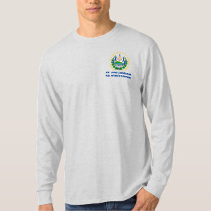 El Salvador Flag and Coat of Arms Patriotic T-Shirt