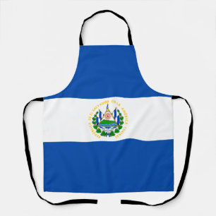 El Salvador Flag Apron