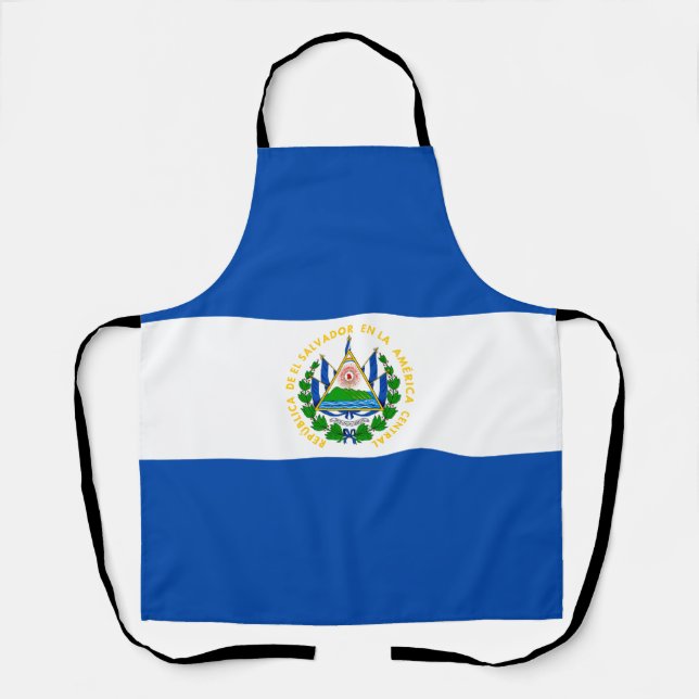 El Salvador Flag Apron (Front)