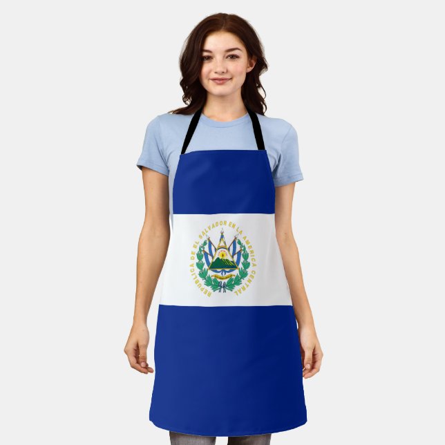 El Salvador flag Apron (Worn)