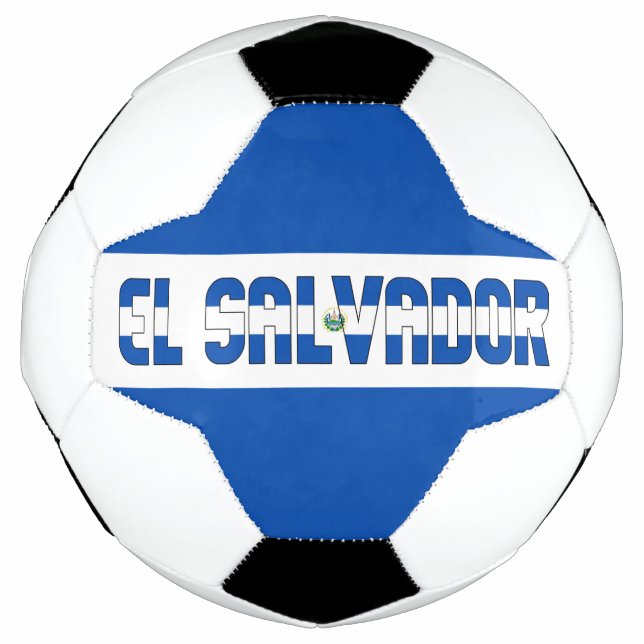 El Salvador Flag Bicolor Patriotic Football (Front)