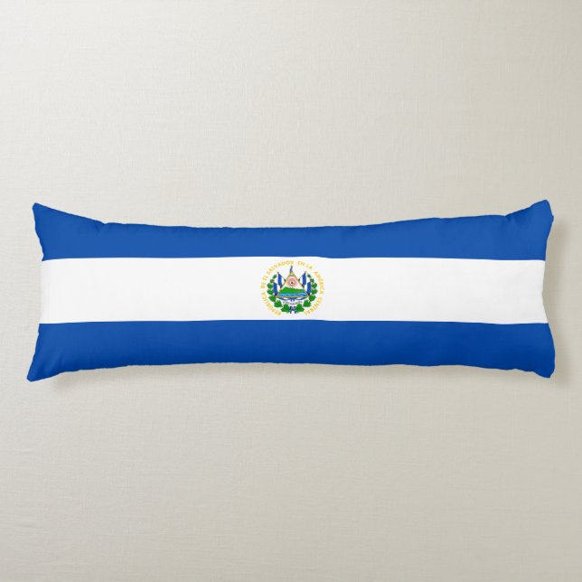 El Salvador Flag Body Cushion (Front)