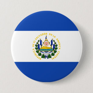 El Salvador Flag Button