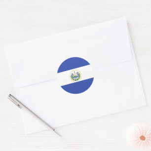 El Salvador flag Classic Round Sticker