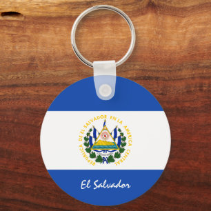 El Salvador Flag & El Salvador, patriots /sports Key Ring