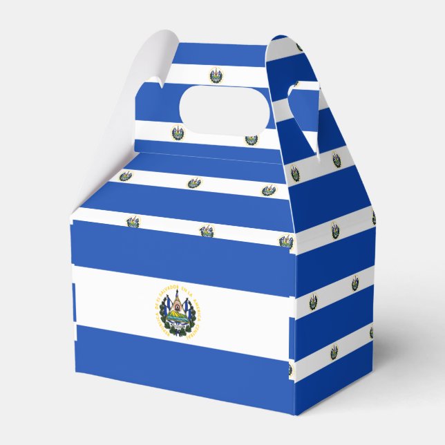 El Salvador Flag Favour Box (Back Side)