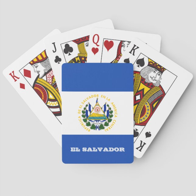 El Salvador Flag Games, El Salvador Playing Cards (Back)