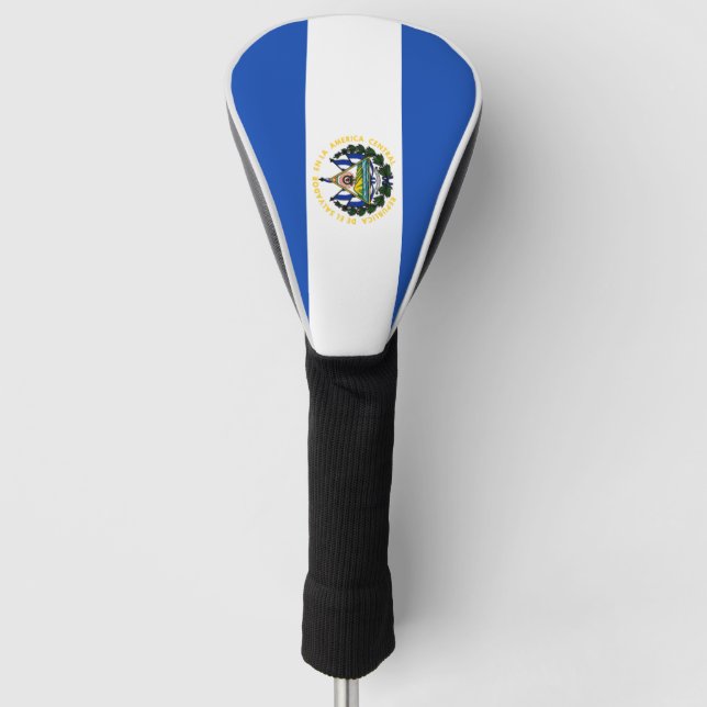 El Salvador Flag Golf Head Cover (Front)