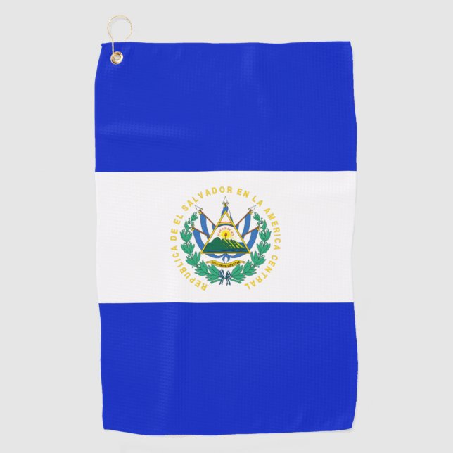 El Salvador flag Golf Towel (Front)
