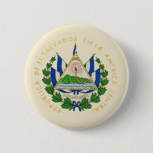 El Salvador Flag Icon Button Pin