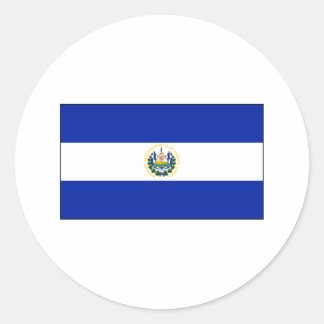 El Salvador FLAG International Classic Round Sticker