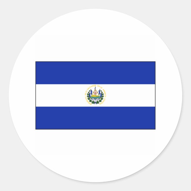 El Salvador FLAG International Classic Round Sticker (Front)