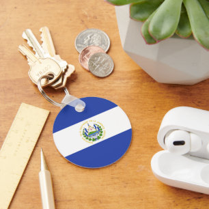 El Salvador flag Key Ring