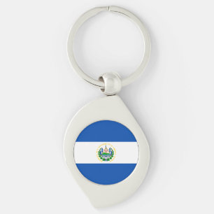 El Salvador Flag Key Ring