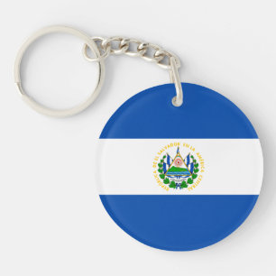 El Salvador Flag Key Ring