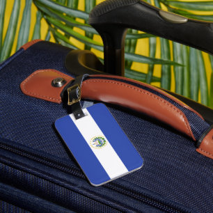 El Salvador flag Luggage Tag