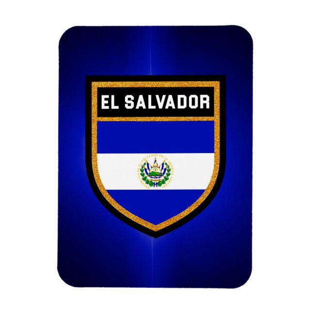 El Salvador Flag Magnet (Vertical)