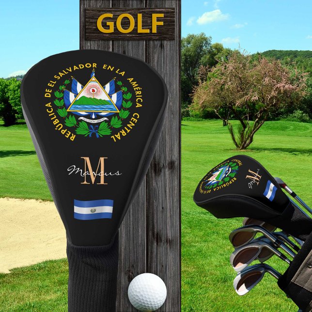 El Salvador & Flag Monogrammed Golf Clubs Covers (Creator Uploaded)