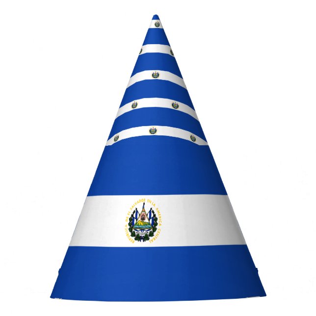 El Salvador Flag Party Hat (Front)