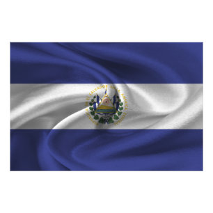 El Salvador Flag Photo Print