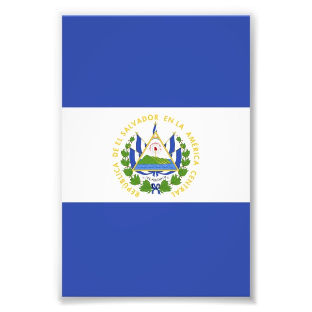 El Salvador flag Photo Print (Front)