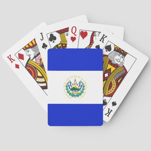 El Salvador flag Playing Cards (Back)