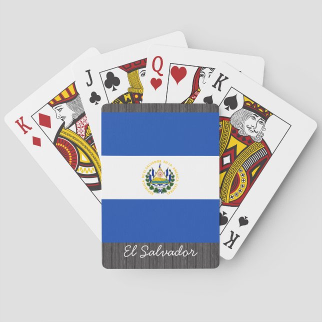 El Salvador Flag Playing Cards (Back)