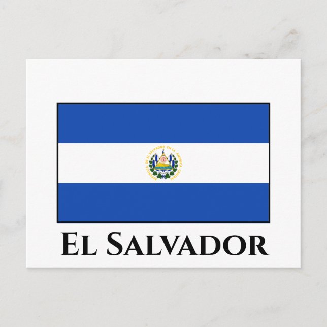 El Salvador Flag Postcard (Front)