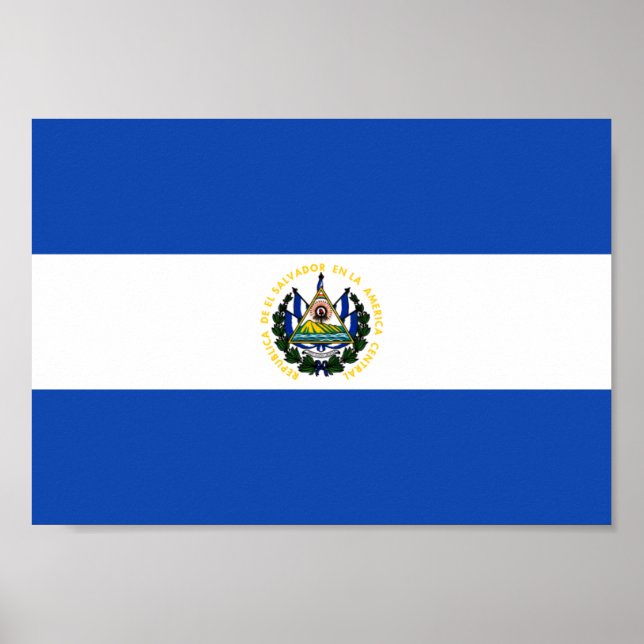 El Salvador Flag Poster (Front)