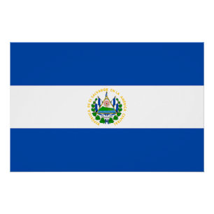 El Salvador Flag Poster