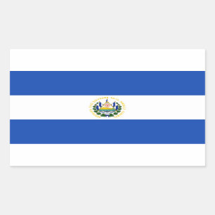 El Salvador Flag Rectangle Sticker