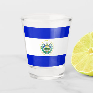 El Salvador flag Shot Glass
