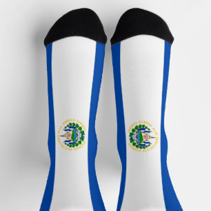 El Salvador Flag Socks