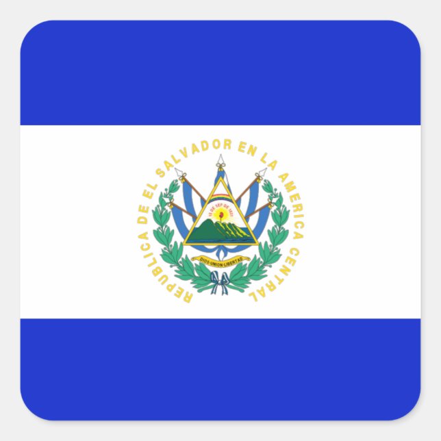 El Salvador flag Square Sticker (Front)