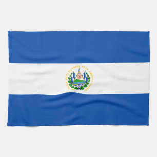 El Salvador Flag Tea Towel