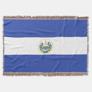 El Salvador flag Throw Blanket