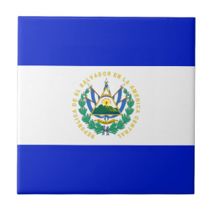 El Salvador flag Tile