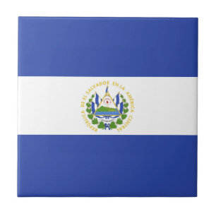El Salvador flag Tile