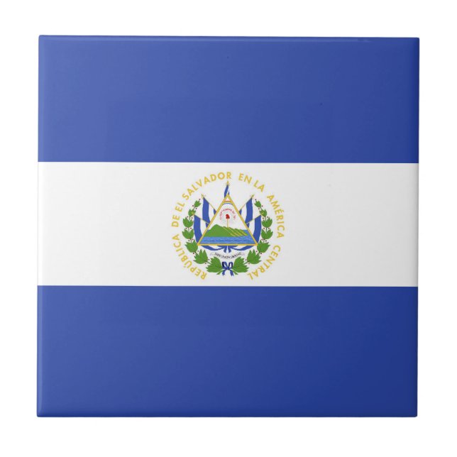 El Salvador flag Tile (Front)