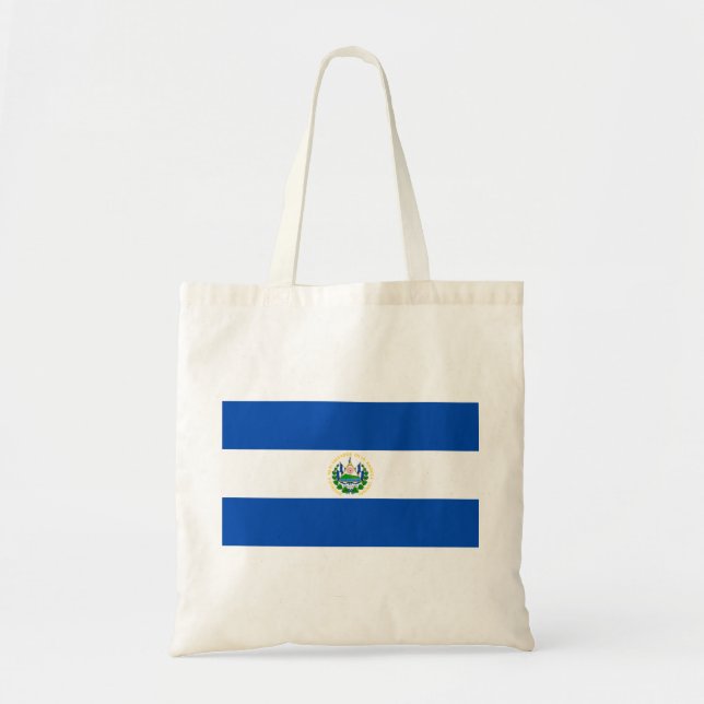 El Salvador Flag Tote Bag (Front)