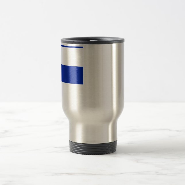 El Salvador Flag Travel Mug (Center)