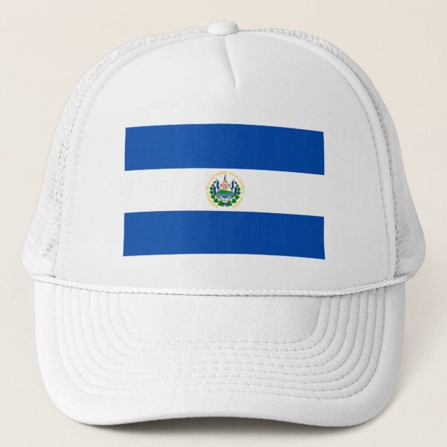 El Salvador Flag Trucker Hat (Front)